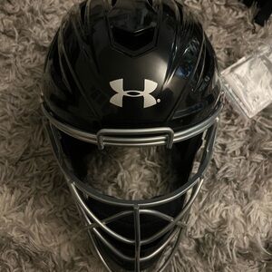 Under Armour Catchers Helmet Baseball Softball UAHG2AVS-1 Black 7-7 1/2 New